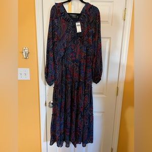 Maxi Ralph Lauren dress with gorgeous Boho design pattern. Light weight.